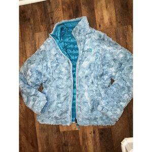 EXCELLENT The North Face Girls' Reversible Mossbud Swirl Jacket 14/16 Large